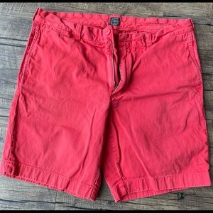JCrew Stanton Red Twill Chino Shorts men’s  36